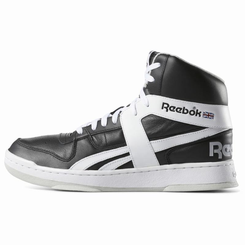 Ghete Baschet Reebok Bb 5600 Archive Barbati Negrii/Albi Romania DS6255ZL